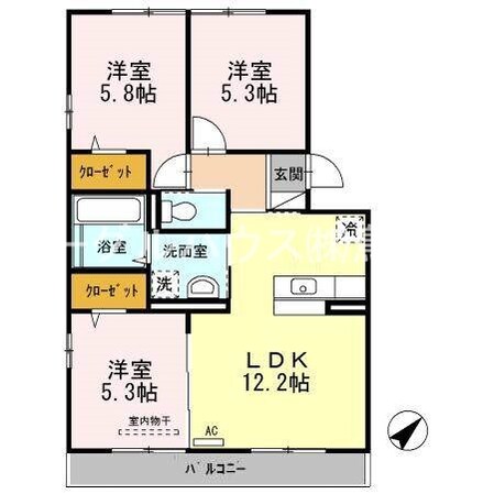 ファミールSHOWの物件間取画像